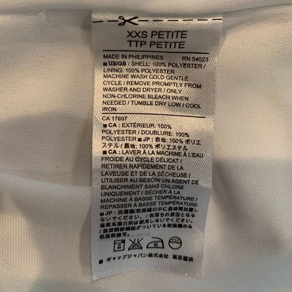 Banana Republic Blue Shibori Print Handkerchief Hem Midi Dress Size XXS Petite - Picture 8 of 8